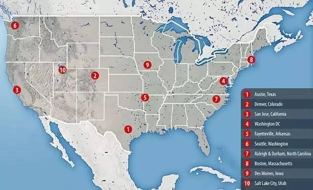 2017美国最宜居城市排名公布:西雅图和波士顿进前十图片